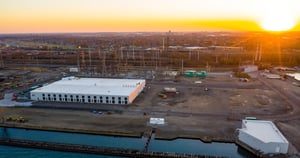 data-center-campus-sunset